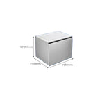 Contemporary bathroom accessory set made of aluminum with towel holder/bath shelf