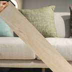 Square Peel & Stick Vinyl Flooring Wood Look PVC Flooring for the Living Room