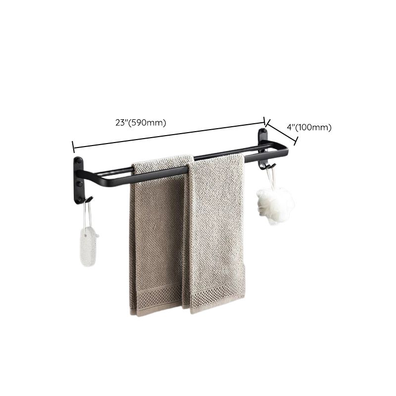Modern Bathroom Accessory Set Black Soap Dish Bath Shelf Bathroom Set