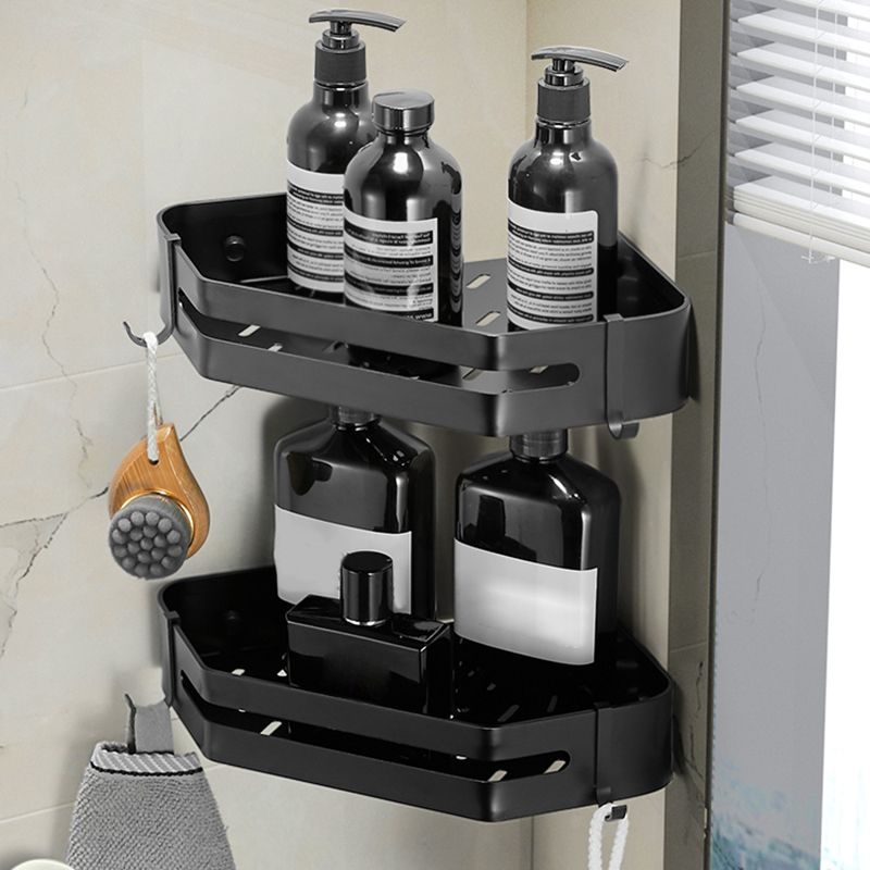 Modern 2/3-piece Bathroom Set Stainless Steel Triangle Bath Shelf made of Aluminum