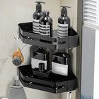 Modern 2/3-piece Bathroom Set Stainless Steel Triangle Bath Shelf made of Aluminum