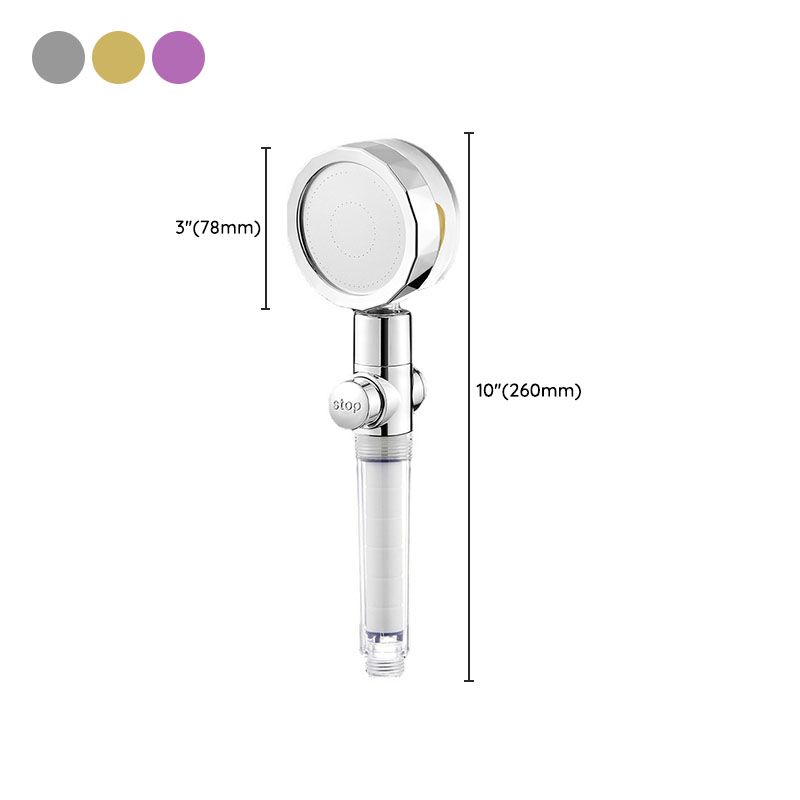 Modern Shower Head Handheld Shower Head Plastic Wall Mount Round Shower Head Combo