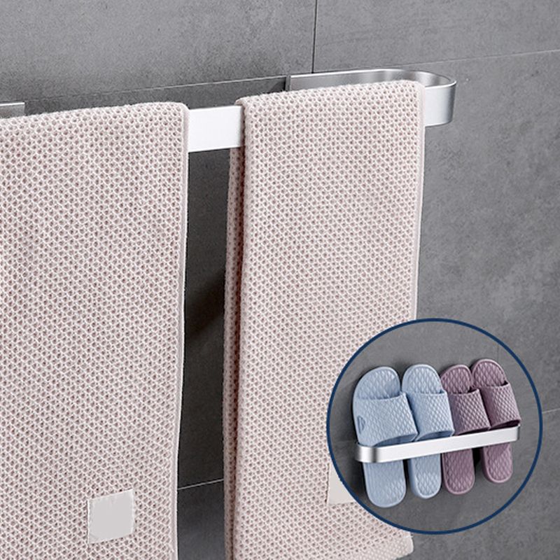 Contemporary 2-piece bathroom accessory set aluminum stainless steel towel bar