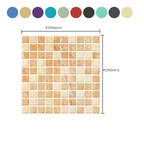 Peel and Stick Mosaic Tile Waterproof Square Peel and Stick Tile for the Kitchen 20-Pack