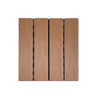 Square Engineer Wooden Floor Water Repellent Smooth Tile for Patio Garden