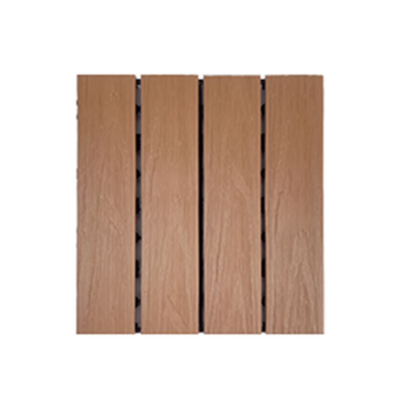 Square Engineer Wooden Floor Water Repellent Smooth Tile for Patio Garden