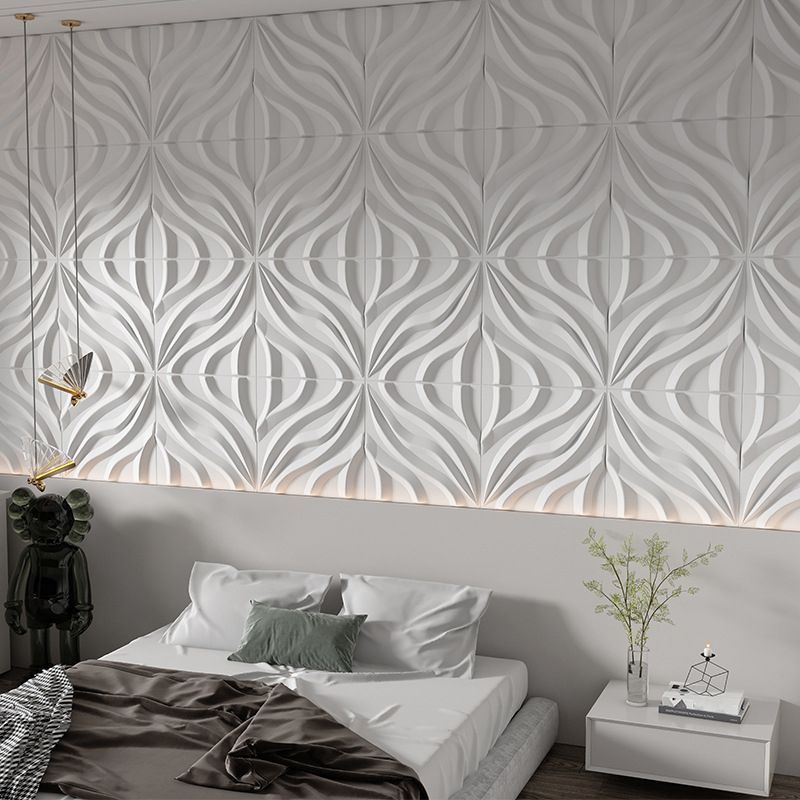 Modern square wall panel Peel and stick texture pattern wall covering