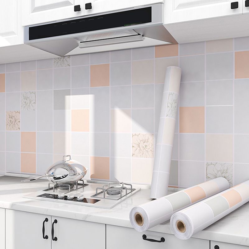Modern Backsplash Tile Smooth Peel-and-Stick Wall Tile for the Kitchen