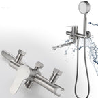 Bathroom Bathtub Faucet Lever Handheld Shower Bathtub Faucet
