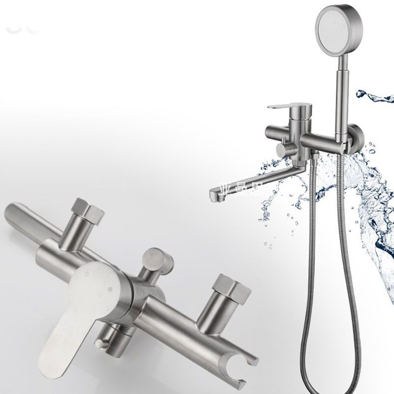 Bathroom Bathtub Faucet Lever Handheld Shower Bathtub Faucet