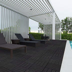 4-Slat 12" X 12" PVC Floor Tiles Connection Installation Floor Tiles