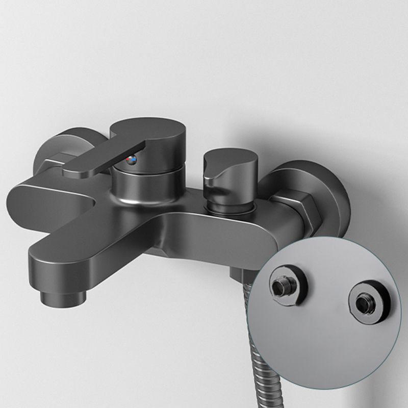 Contemporary Bath Filler Trim Wall Mounted Fixed Bath Fitting