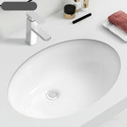 Modern Oval Washstand Ceramic Table Installation Sink Bathroom