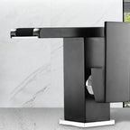 Modern Faucet for Sink Brass Lever Handles LED Waterfall Sink Mixer