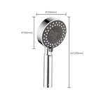 Contemporary Showerhead Combination Metal Round Handheld Showerhead