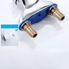 Three-Hole Centerset Bathroom Sink Faucet Contemporary Brass Faucet