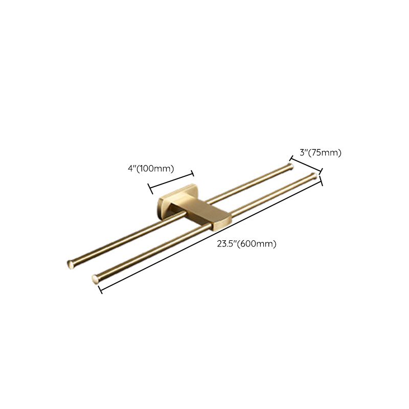 Traditional Golden Bath Accessory Set Brass Bathroom Accessories Kit