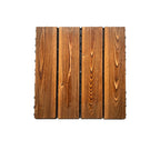 Outdoor composite decking tiles with snap-in stripe detail kit decking tiles