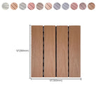Square Engineer Wooden Floor Water Repellent Smooth Tile for Patio Garden