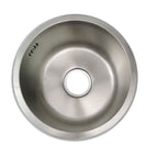 Round Stainless Steel Sink Built-in Sink with Basket Strainer