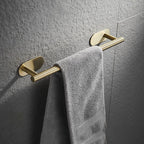 4-piece traditional bathroom hardware set with towel ring/paper holder & bath towel hook