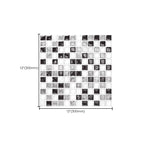 12"x 12" Resin Mosaic Tiles Square Self-Adhesive Tiles for Backsplash & Wall Tile