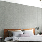 Contemporary Style Wall Panel Linen Living Space Peel and Stick Wall Covering