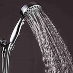 Handheld Shower Head with Hose 4-Sprays Wall Mounted Shower Head
