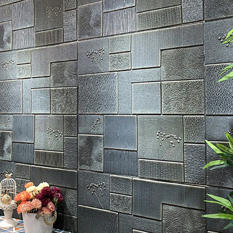 Industrial Wall Plank 3D Brick Bathroom Living Room Wall Panel Set of 1