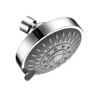 Modern Standard 5 Settings Shower Head Round Metal Adjustable Spray Pattern Shower Head