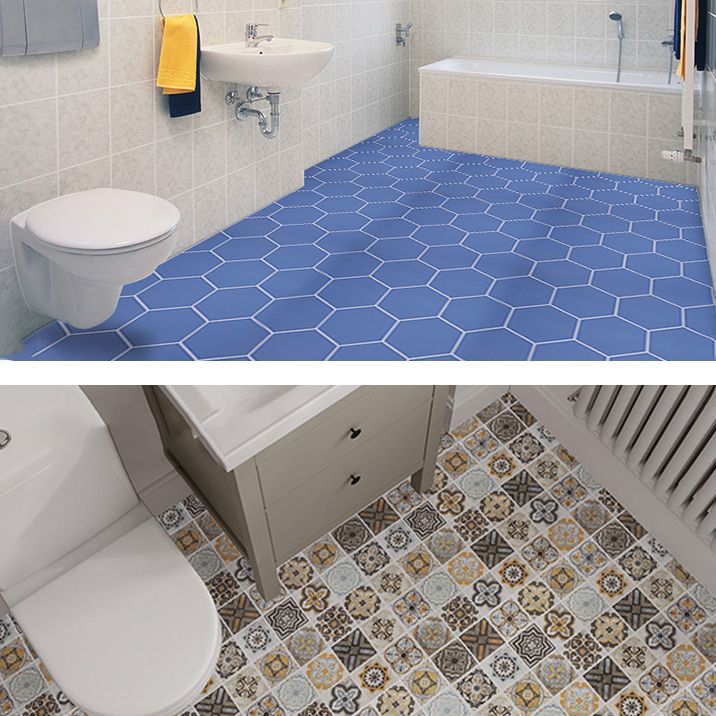Modern PVC flooring Peel and Stick porcelain tile look vinyl plank flooring