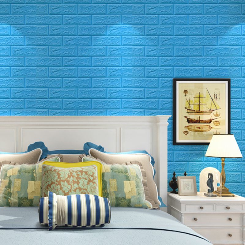 Industrial Wall Paneling Peel and Stick Wood Look Design Waterproof Foam Wall Paneling