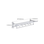 Silver Contemporary Bathroom Hardware Set Stainless Steel Aluminum Bathroom Set