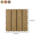Square Click Patio Floor Tiles Stripe Pattern Tile Set Floorboard