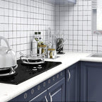 Rectangular Mold Resistant Tile PVC Singular Peel & Stick Tile for the Kitchen