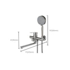 Bathroom Bathtub Faucet Lever Handheld Shower Bathtub Faucet