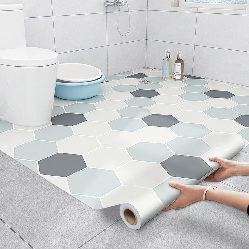 Bathroom 3.5 mm Vinyl Floor Square Peel and Stick PVC Flooring