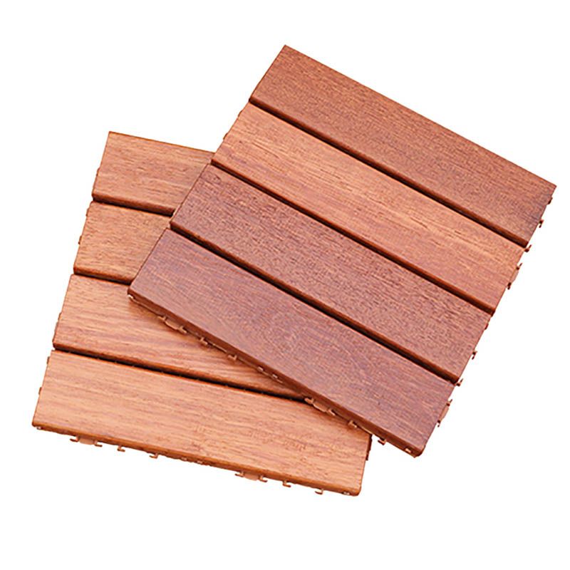 Classic Terrace Decking Natural Wood Waterproof Smooth Outdoor Flooring