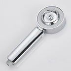 Contemporary Wall-Mounted Shower Head Combination Chrome Round Hand Shower