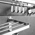 Modern Stainless Steel Bathroom Set Silver Bathroom Accessory Set