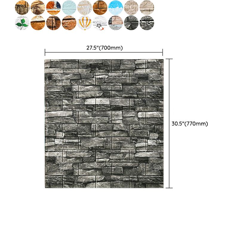 PVC Wall Cladding Smooth Wall Interior 3D Living Room Panels Set of 2
