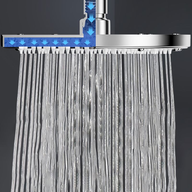 Contemporary Shower Head Combination Polished Stainless Steel Ceiling Mounted Shower Head