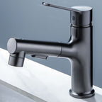 Modern Basin Faucet Solid Copper Centered Sink Faucet for Bathroom