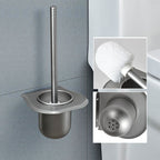 Contemporary Metal 5-piece Bathroom Accessories Set with Bath Shelf