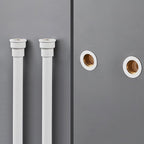 Contemporary Wall-Mounted Bathroom Faucet Lever Handles 2-Hole Faucet Brass Faucet