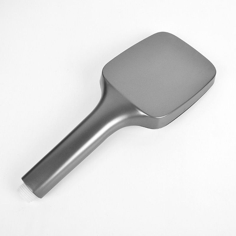 Modern Gray Showerhead Combo Standard Spray Pattern Rectangular Large Showerhead