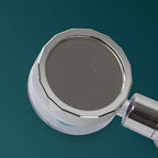 Contemporary Handheld Supercharged Showerhead Round 3 Setting Spray Head