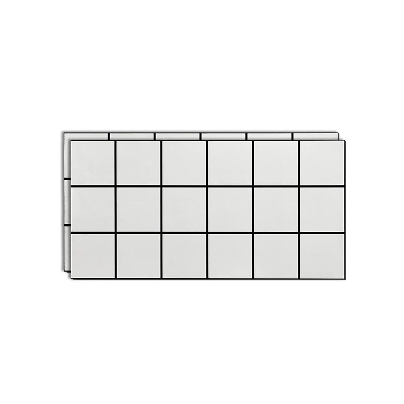 Single Tile Wallpaper Peel and Stick Wall Tile with Rectangular Shape