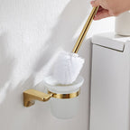 2-piece metal bathroom accessory set traditional toilet brush and holder set