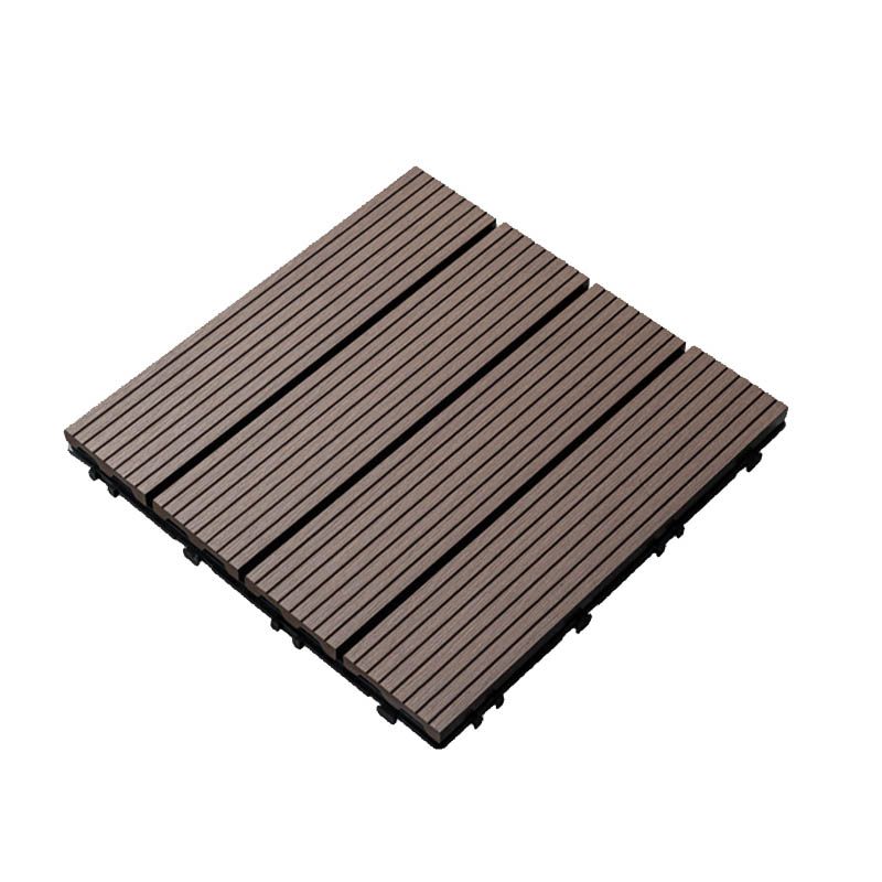 Classic wooden tiles for garden patio flooring to lay